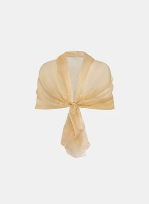 Metallic Organza Shawl