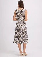 Floral Ruched Waist Dress