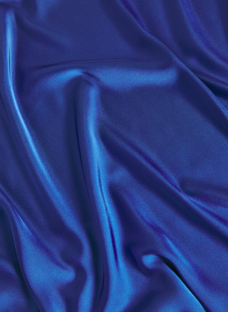 Satin Drop Shoulder Top