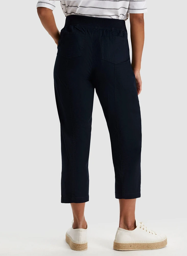 Zipper Detail Capris