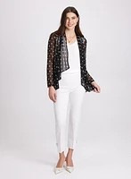 Sheer Polka Dot Cardigan