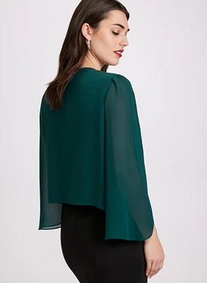 Long Sleeve Chiffon Bolero