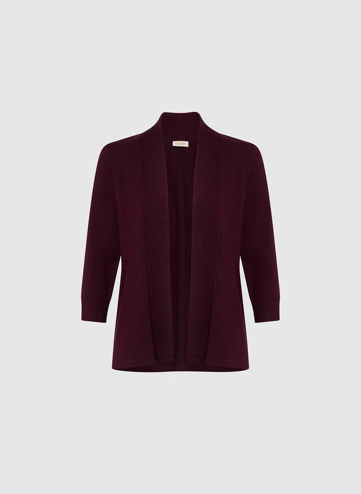 Cardigan en tricot pointelle