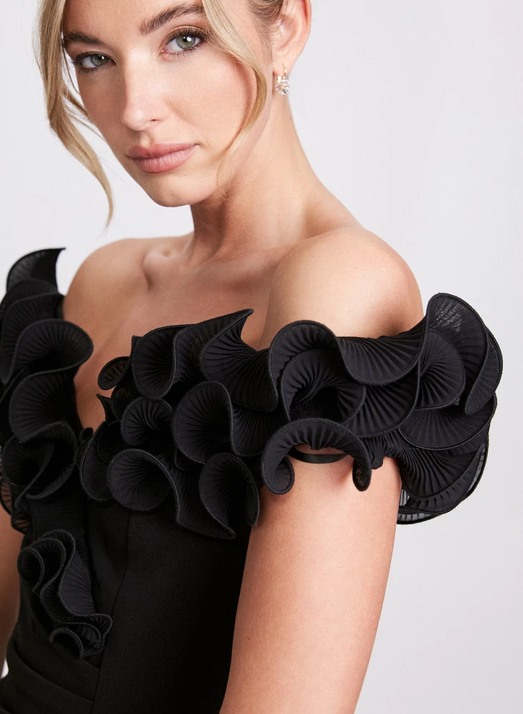 Ruffle Detail Dress