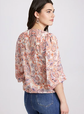 Paisley Print Blouse