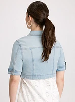 Veste écourtée en denim