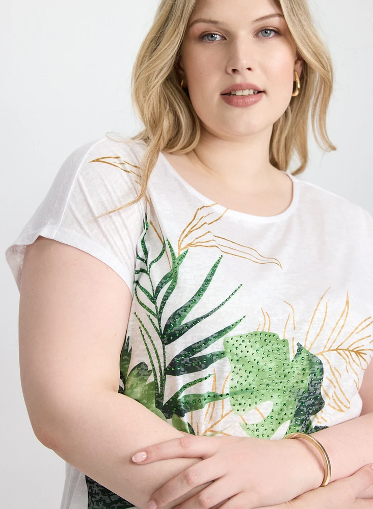 Tropical Print T-Shirt