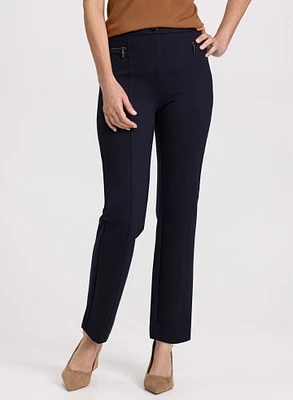 Pantalon Mia à jambe droite – court