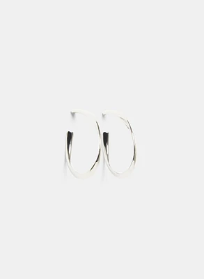 Curved Hoop Earrings