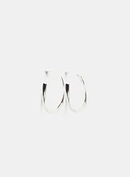 Curved Hoop Earrings