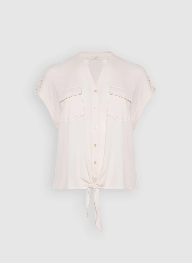 Front Tie Blouse