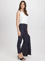 Pantalon Emma en denim à jambe étroite