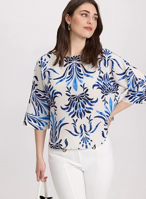 Baroque Print Blouse