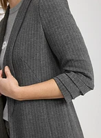 Blazer ouvert à rayures fines