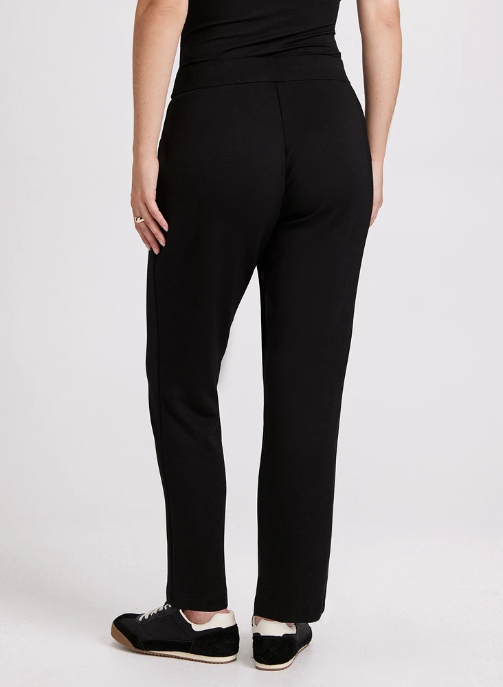 Drawstring Waist Pull-On Pants