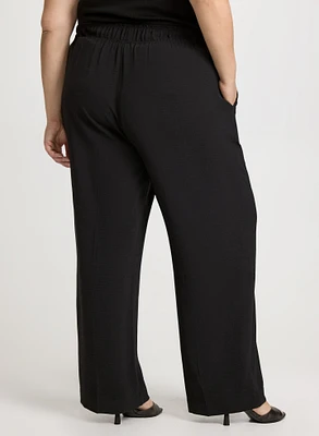 Pull-On Wide Leg Pants