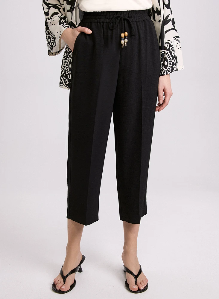 Straight-Leg Drawstring Capris