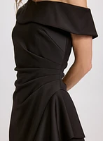 Robe asymétrique à volants