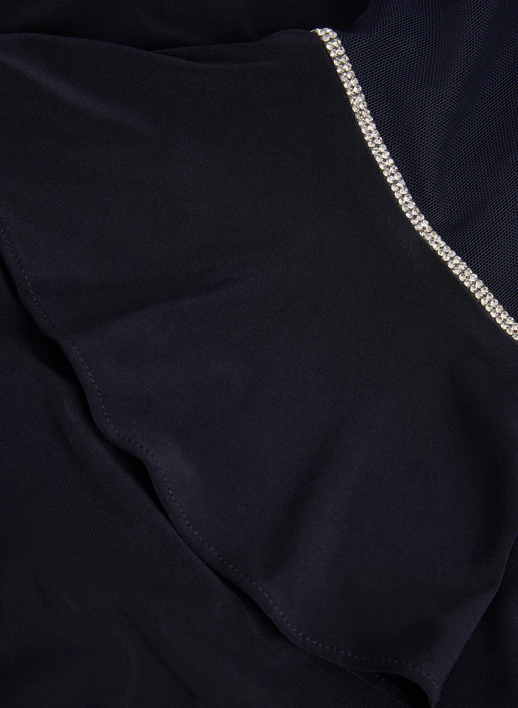 Ensemble à robe et veste pierres
