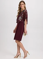 Robe à superposition florale