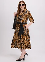 Robe-chemisier à motif paisley