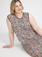 Robe de nuit à motif animal et floral