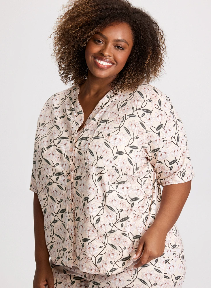 Ensemble de pyjama à motif mélangé