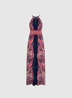 Paisley Placement Print Dress