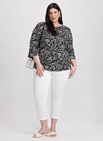 Sketch Floral Print Top