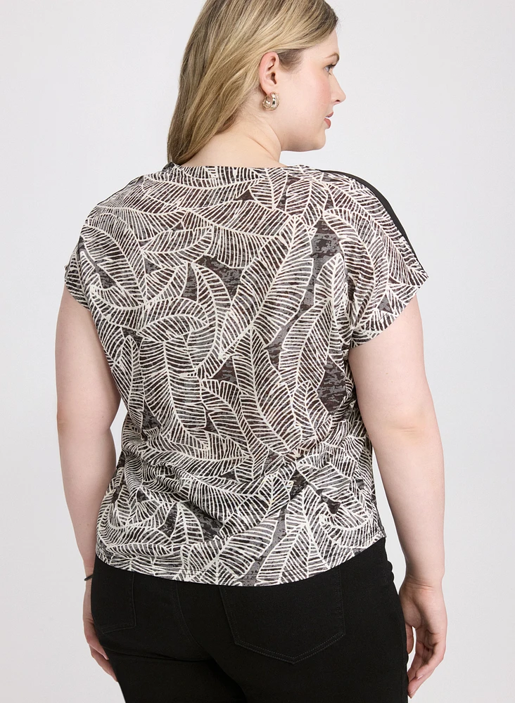 Leaf Print T-Shirt
