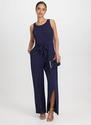 Self-Tie Sash Jumpsuit