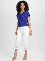 Textured Drop Shoulder Top