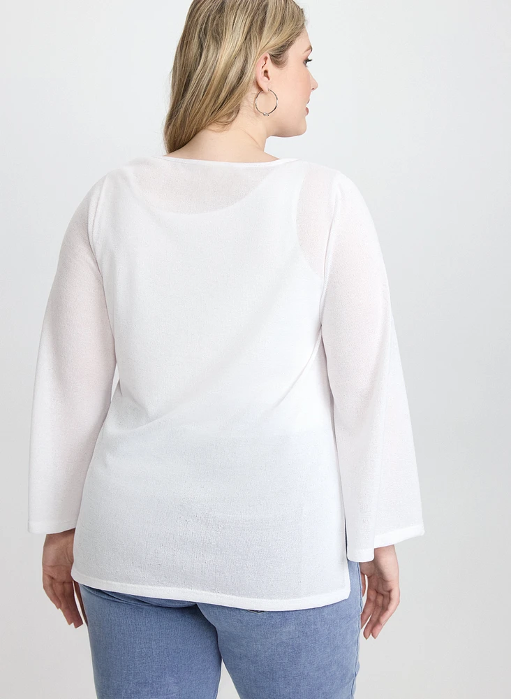 Bell Sleeve Pullover Top