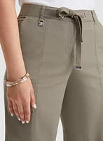 Cotton-Blend Drawstring Shorts