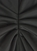 Asymmetric Waterfall Ruffle Dress