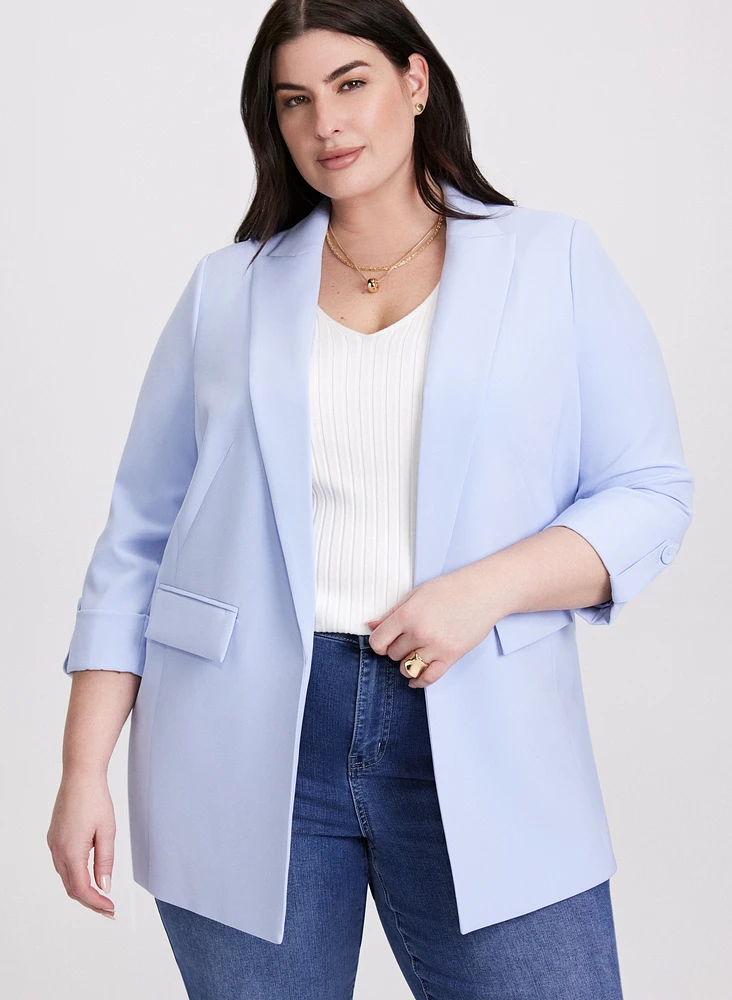 Open-Front Longline Blazer