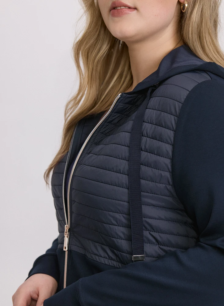 Zip Nylon Trim Top