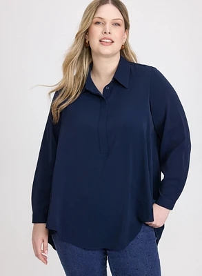 Blouse à col polo