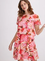 Tiered Floral Dress