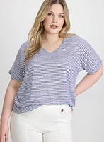 Striped Short Sleeve Top