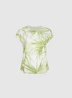 T-shirt à motif tropical