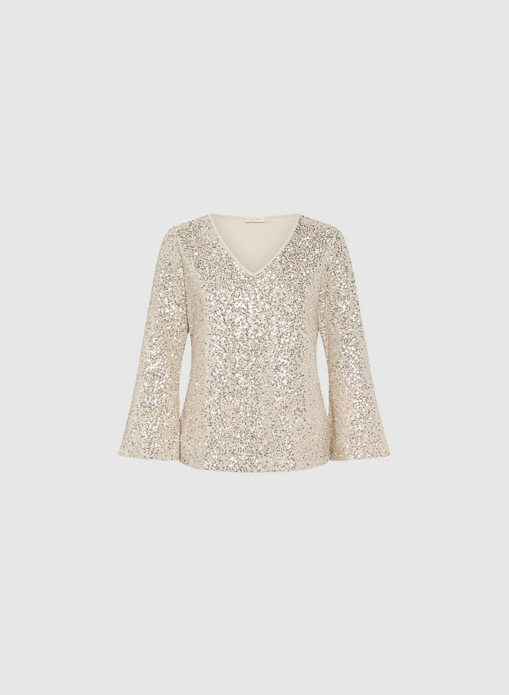 All-Over Sequin Top