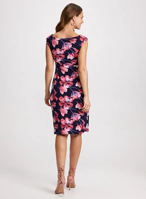 Floral Gathered Waist Dress