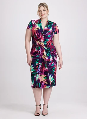 Joseph Ribkoff - Tropical Flounce Front Dress