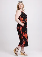 Tropical Print Jumpsuit