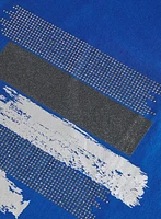 T-shirt à coups de pinceau métalliques