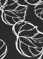 Leaf Print Maxi Dress