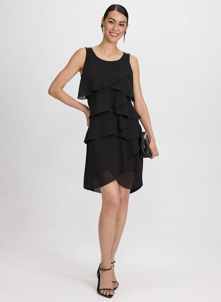 Tiered Chiffon Dress