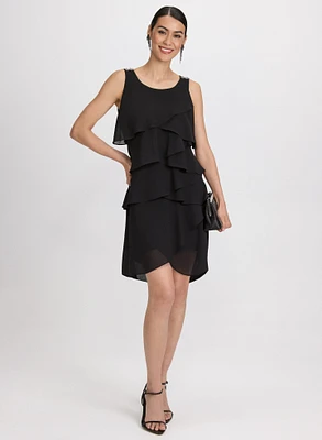 Tiered Chiffon Dress