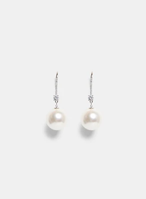 Boucles d'oreilles pendantes en perles